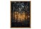 WARTHZ Whimsical Nature Forest Wall Art Enchanted Forest Landscape Wall Decor Painting Dark Magical Tree 3D Texture Hand Drawn Sandstone Artwork for Bedroom Living Room 12x16 inch Wood Framed