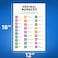 Bliss Monkey Co. Ordinal Numbers Poster Elementary Math Classroom Poster Kids Ordinal Number Poster Ordinal Numbers Teaching Resource 12 x 18 Inch Poster Unframed Premium 100lb Gloss Made In USA BMCP0