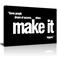 AMART SUN Make it Happen Motivational Office Canvas Wall Decor Work Sucess Wall Art Inspirational Entrepreneur Business Quotes Wall Art Modern Office Large Paintings Artwork Framed Easy To Hang