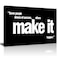 AMART SUN Make it Happen Motivational Office Canvas Wall Decor Work Sucess Wall Art Inspirational Entrepreneur Business Quotes Wall Art Modern Office Large Paintings Artwork Framed Easy To Hang