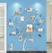 guangmu 3D Tree Wall Stickers Family Tree Wall Decor Black Trunk Picture Frame DIY Photo Frame Decals Family Frames Living Room Silver Medium
