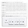 Rousrie Transparent Switch ID Stickers for Switch Boards 46 Designs Pack of 330 Pieces Transparent