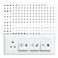 Rousrie Transparent Switch ID Stickers for Switch Boards 46 Designs Pack of 330 Pieces Transparent