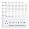 Rousrie Transparent Switch ID Stickers for Switch Boards 46 Designs Pack of 330 Pieces Transparent