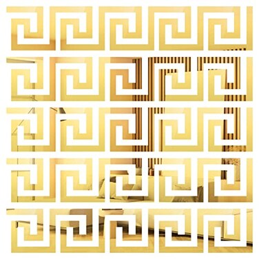 Aylbcz 100Pcs Gold Wall Decals Peel and Stick Metallic Gold Vinyl Stickers for Bedroom Aesthetic Removable Wall Art for Living Room Kitchen Backsplash Ceiling Decor Waterproof SelfAdhesive