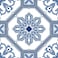 Poromoro Spanish Portuguese Azulejo Style Peel and Stick Backsplash Tile Stickers Set of 16 pcs5929