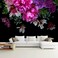 WFBHUAPurple Peony Floral Wallpaper Tropical Botanical Leaf Rose Flower Wall Mural for BedroomNot Peel and Stick