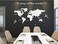 guangmu 3D DIY World Map Wall Decal Sticker Murals Map Wall Decor for Living Room Bedroom White M 120x60 cm