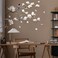 SHUCHING White Magnolia Tree Wall Decals Peel and Stick Trees Flowers Wall Decor Stickers White Branches Corner Wall ArtLeft