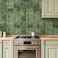 Miscasa Green Peel and Stick Backsplash Tile SelfAdhesive Faux Spanish Handmade Tile Stick for Kitchen Bathroom Living Room Fireplace Wall10Sheet