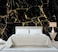 WFBHUA Black Golden Marble Wallpaper Abstract Stone Texture Wall Mural Living Room Bedroom Office Not Peel and Stick