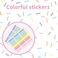 Bawusou 300 Pieces Confetti Wall Decals Removable Peel and Stick Sprinkle Wall Stickers Wallpaper for Kids Girls Room