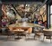 CliouarTunnel Trendy Graffiti wall Mural wallpaper103 x 69Not Peel and Stick