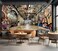 CliouarTunnel Trendy Graffiti wall Mural wallpaper103 x 69Not Peel and Stick