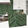 STICKGOO 10 Sheets Thicker Herringbone Peel and Stick Backsplash 12697 Stick on Wall Tiles Self Adhesive Tile Sticker for Kitchen Backsplash and Bathroom Green
