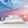 CliouarPink Sky Clouds wall Mural wallpaper137 x 100Not Peel and Stick