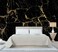 WFBHUA Black Golden Marble Wallpaper Abstract Stone Texture Wall Mural Living Room Bedroom Office Not Peel and Stick