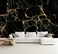 WFBHUA Black Golden Marble Wallpaper Abstract Stone Texture Wall Mural Living Room Bedroom Office Not Peel and Stick