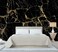 WFBHUA Black Golden Marble Wallpaper Abstract Stone Texture Wall Mural Living Room Bedroom Office Not Peel and Stick