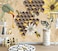 CliouarBees Collecting Honey Sunflower wall Mural wallpaper137 x 100Not Peel and Stick