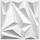 STICKGOO 33 Pack 3D Wall Panels for Interior Wall Decor 12x12 PVC Waterproof Accent Diamond Panels for Gaming Room Bedroom Bathroom TV Background White