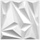 STICKGOO 33 Pack 3D Wall Panels for Interior Wall Decor 12x12 PVC Waterproof Accent Diamond Panels for Gaming Room Bedroom Bathroom TV Background White