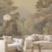 AFZEVEBTropical Jungle Wallpaper Landscape Tree wall murals for Bedroom 159x107Not Peel and Stick