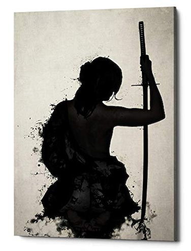 Cortesi Home Female SamuraiOnna Bugeisha by Nicklas Gustafsson Canvas Wall Art 18x26