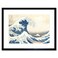 Wee Blue Coo Hokusai Great Wave off Kanagawa Framed Wall Art Print