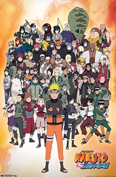 Trends International Naruto Shippuden Group Wall Poster 22375 x 34 Unframed Version