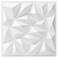 Art3dwallpanels 33 Pack 3D Wall Panel for Interior Wall Dcor PVC Textured Wall Panels Modern 3D Wallpaper White