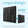 Art3dwallpanels PVC 3D Wall Panel for Interior Wall Dcor 197 x 197 Wall Decor PVC 3D Wall Panels 3D Textured Wall Panels Pack of 12 Tiles Black