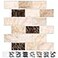 URCOLOR 10Sheet Peel and Stick Backsplash Subway Tile for Kitchen12x12 Self Adhesive Wall Tiles Sticker on Back Splashes for Bathroom Yellow Brown Marble Design