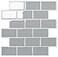 STICKGOO 10Sheet Subway Tiles Self Adhesive Kitchen Splashbacks Peel and Stick Wall Tile Stickers Stick on Tiles Splashback Light Grey Thicker Design