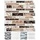 LONGKING 10Sheet Peel and Stick Tile Backsplash Vinyl 3D SelfAdhesive Tile Stickers for Kitchen Bathroom Counter Top Marble 77