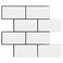 STICKGOO 10Sheet Backsplash Peel and Stick Subway Tile Self Adhesive Vinyl Wall Tiles Stick on Backsplash for Kitchen and BathroomThicker Design White with Black Grout