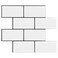 STICKGOO 10Sheet Backsplash Peel and Stick Subway Tile Self Adhesive Vinyl Wall Tiles Stick on Backsplash for Kitchen and BathroomThicker Design White with Black Grout