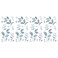 RoomMates RMK5154SCS Dancing Leaves Peel and Stick Wall Decals Blue