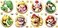 RoomMates RMK5224SCS Super Mario Character Peel and Stick Wall Decals