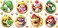 RoomMates RMK5224SCS Super Mario Character Peel and Stick Wall Decals