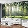 Reyhui Sunshine Forest Mural Wallpaper Landscape Tree Wallpaper Large Nature Scenery Wall Mural for Living Room not selfAdhesive