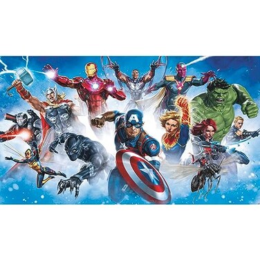 RoomMates Marvel Avenger Gallery Art Blue Peel and Stick Wall Mural by RMK11411M