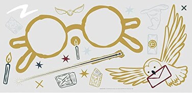 RoomMates Harry Potter Glasses Giant Peel and Stick Wall Decal Vinyl