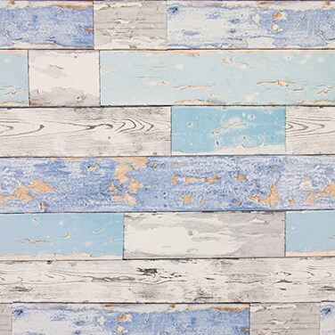 Fablon FAB12941 Scrapwood Adhesive Film Blue