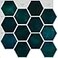 CRE8TIVE 16 Sheets Hexagon Peel and Stick Tiles Backsplash for Kitchen 12x12 Self Adhesive Emerald Green 3D Wall Panels for Bathroom Laundry Room