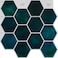 CRE8TIVE 16 Sheets Hexagon Peel and Stick Tiles Backsplash for Kitchen 12x12 Self Adhesive Emerald Green 3D Wall Panels for Bathroom Laundry Room
