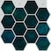 CRE8TIVE 16 Sheets Hexagon Peel and Stick Tiles Backsplash for Kitchen 12x12 Self Adhesive Emerald Green 3D Wall Panels for Bathroom Laundry Room