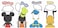 RoomMates Disney Mickey Friends Peel and Stick Wall Decals with Dry Erase by RoomMates RMK3579SCS Blue Red Brown