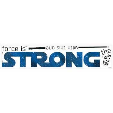 RoomMates RMK3077SCS Star Wars Classic The Force Is Strong Quote Peel and Stick Wall Decals 3525 x 10