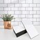 StyloVue 100 Pieces Peel and Stick Backsplash for Kitchen 3 x 6 PVC Subway Tile Glossy White with Dark Gray Grout Self Adhesive Stick on Wall Tiles for Kitchen Bathroom Fireplace RV